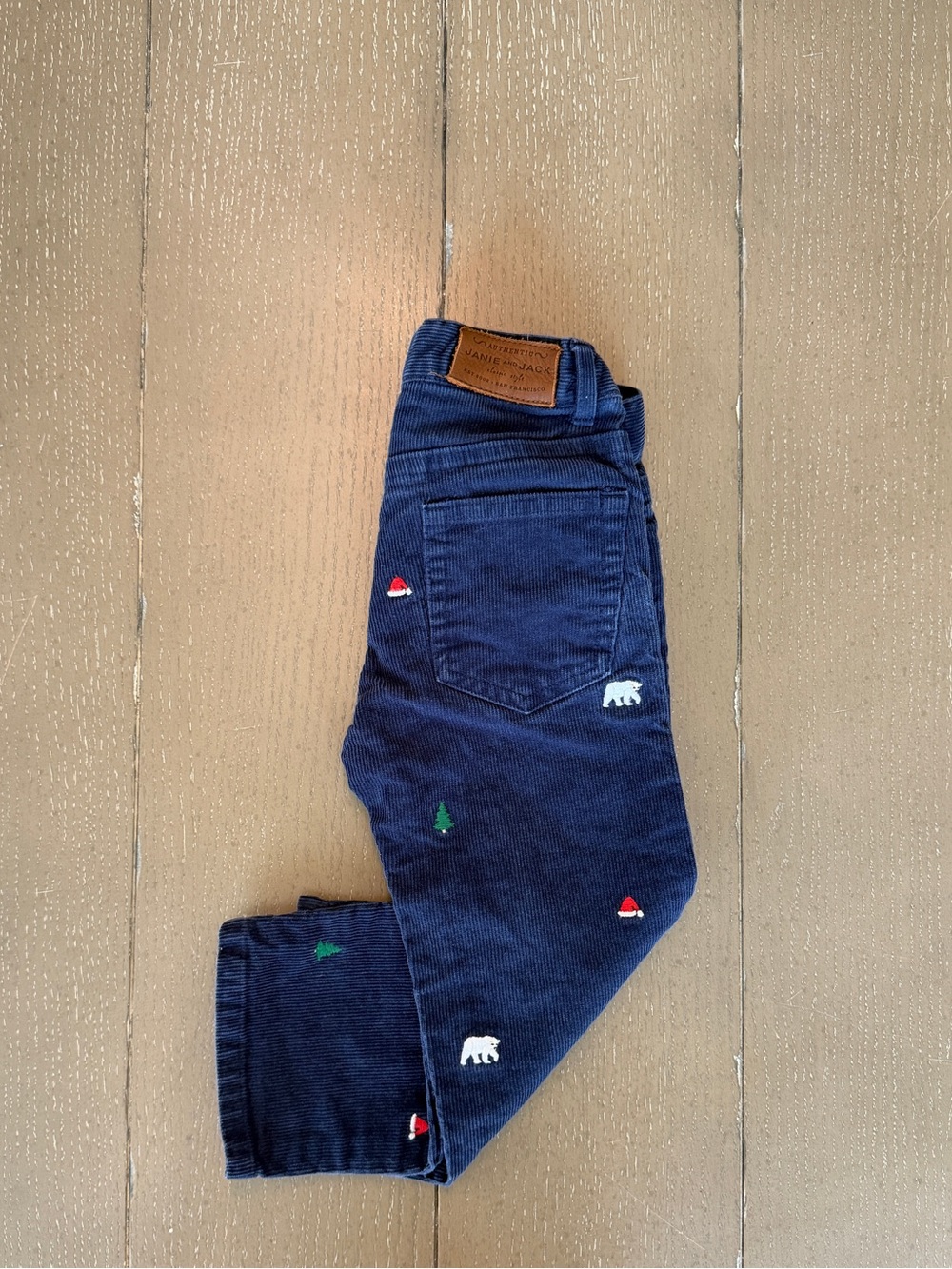Janie and Jack Boys Navy Blue Holiday/Christmas Stretch Corduroy Pants • Size 2T